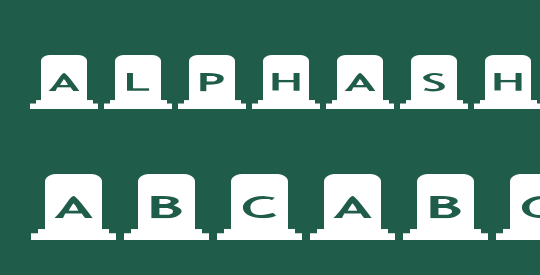 AlphaShapes gravestones