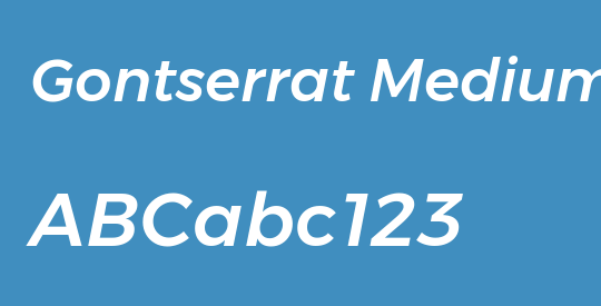 Gontserrat Medium