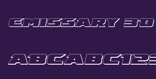 Emissary 3D Italic