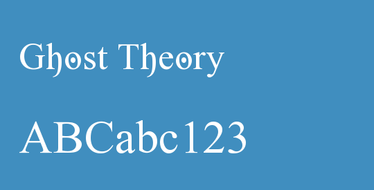 Ghost Theory
