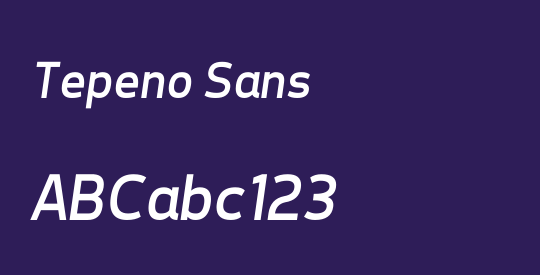 Tepeno Sans
