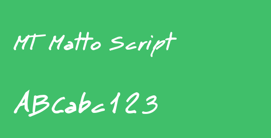 MT Matto Script