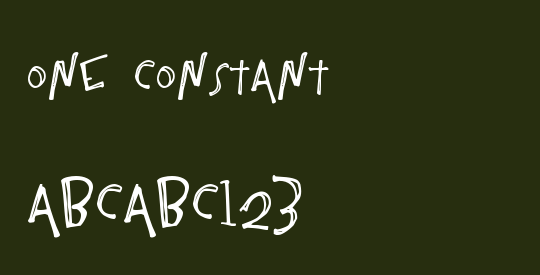 One Constant