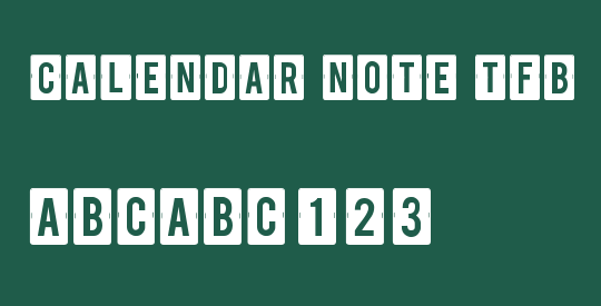 calendar note tfb