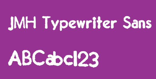 JMH Typewriter Sans