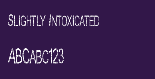 Slightly Intoxicated