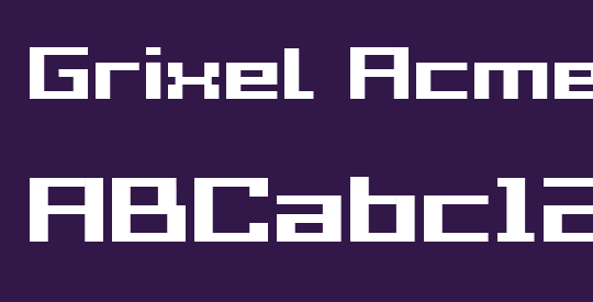 Grixel Acme 7 Wide Bold