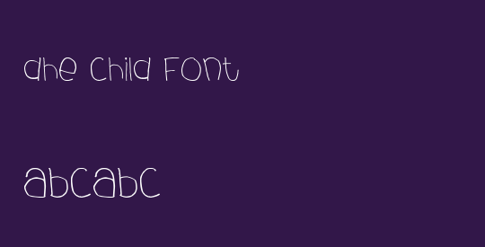 dhe child font