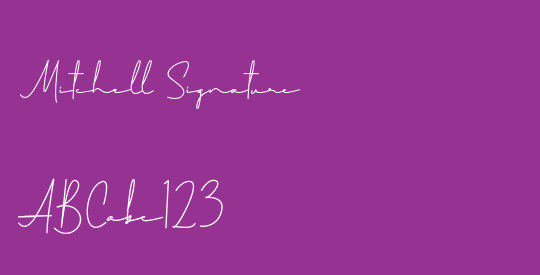 Mitchell Signature