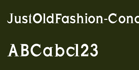 JustOldFashion-Condensed