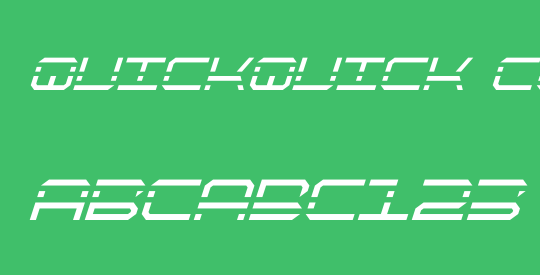 QuickQuick Condensed Italic