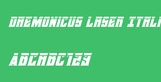 Daemonicus Laser Italic