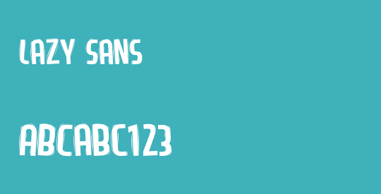 Lazy Sans