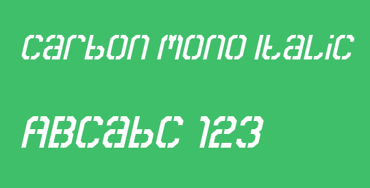 Carbon Mono Italic