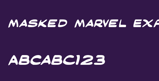 Masked Marvel Expanded