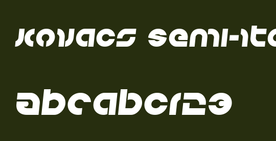 Kovacs Semi-Italic