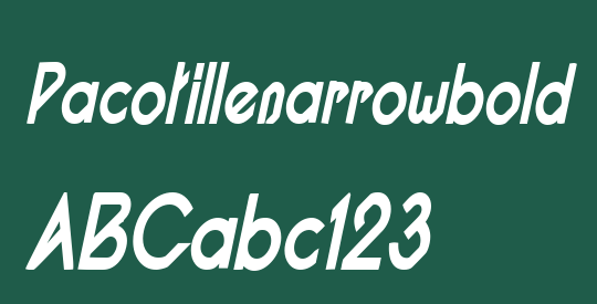 Pacotillenarrowbold
