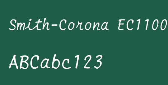 Smith-Corona EC1100 Script