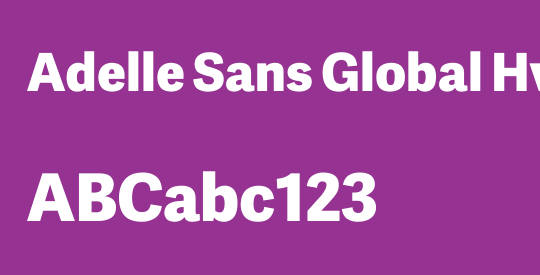 Adelle Sans Global Hv