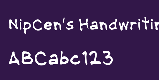 NipCen's Handwriting Regular