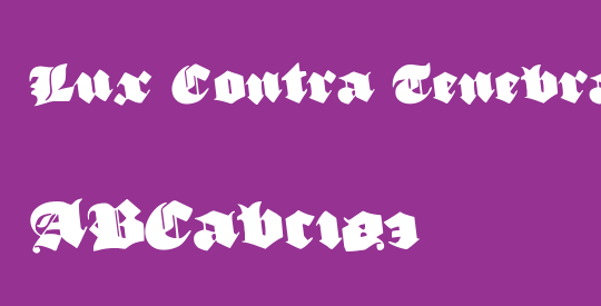 Lux Contra Tenebras Rotated