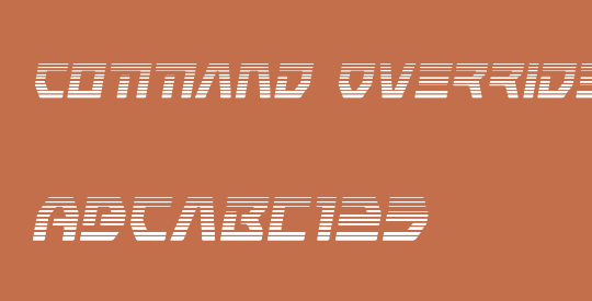 Command Override Gradient Italic