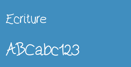 Ecriture