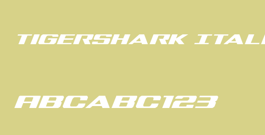 Tigershark Italic