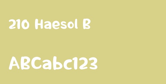 210 Haesol B