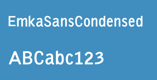 EmkaSansCondensed