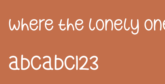 Where the Lonely Ones Roam