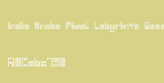 India Snake Pixel Labyrinth Game
