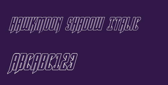 Hawkmoon Shadow Italic