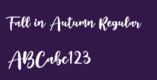 Fall in Autumn Regular