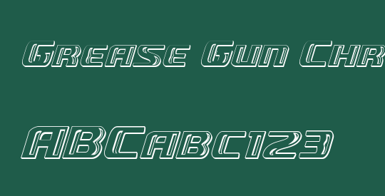Grease Gun Chrome Italic