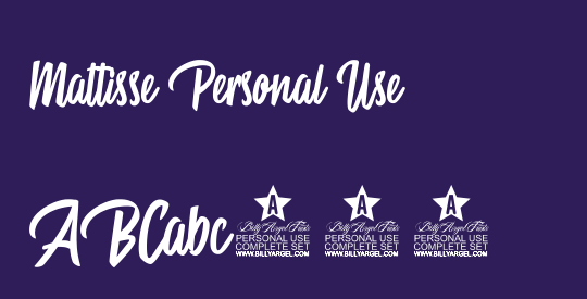 Mattisse Personal Use