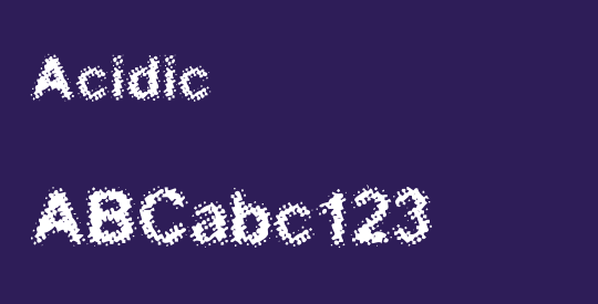 Acidic