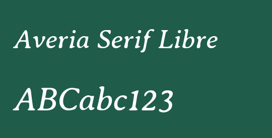 Averia Serif Libre
