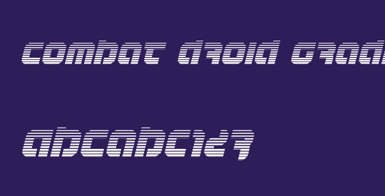 Combat Droid Gradient Italic