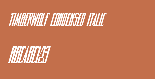 Timberwolf Condensed Italic