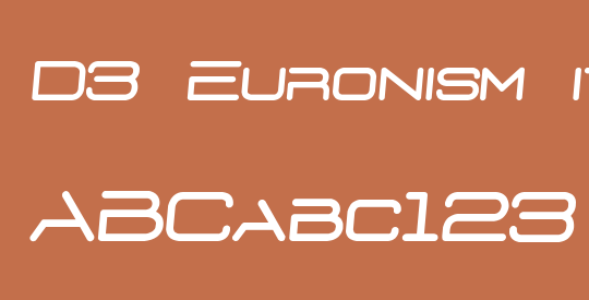D3 Euronism italic