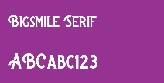 Bigsmile Serif