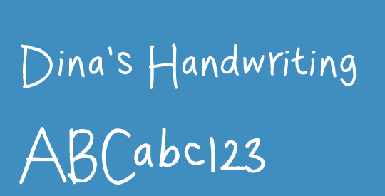 Dina's Handwriting