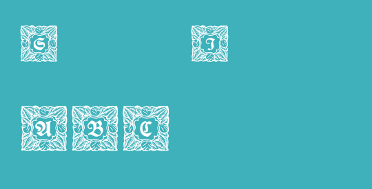Schmuck-Initialen 3