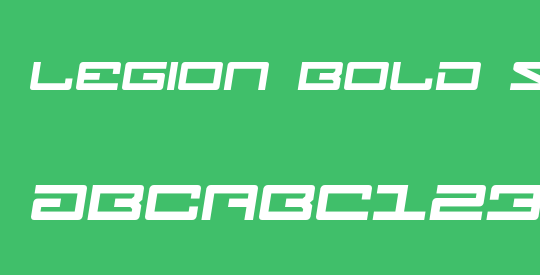 Legion Bold Semi-Italic