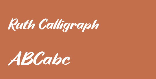 Ruth Calligraph