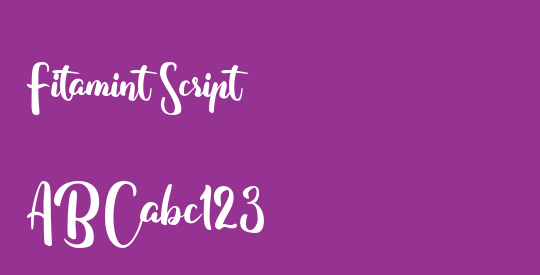 Fitamint Script