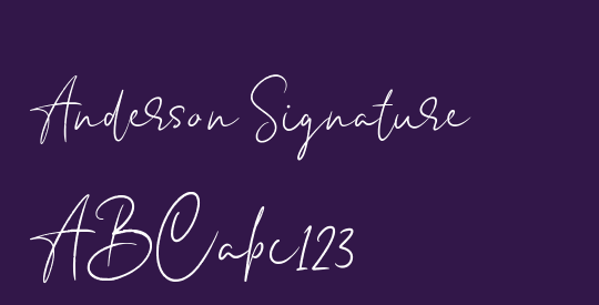 Anderson Signature