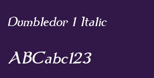 Dumbledor 1 Italic