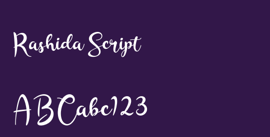 Rashida Script